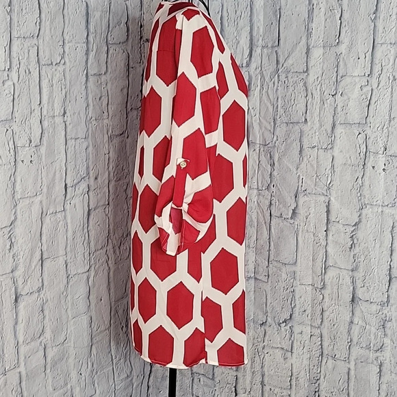 GAMEDAY COUTURE Red and White Alabama Shirt Dress Small - Picture 6 of 9